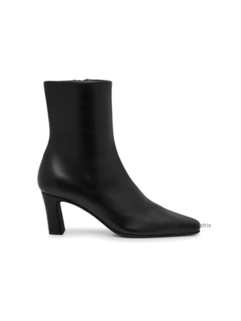 Faux Suede Square Toe Ankle Boots Chunky Block Heel Zip Dress Booties